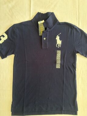 Polo by Ralph Lauren Navy Polo with White Big Pony
